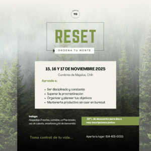 Retiro RESET: Ordena tu mente ✨